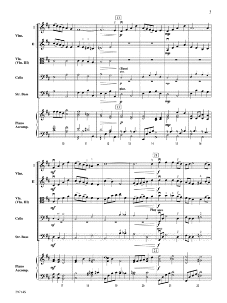 Jingle Rock Jingle Rock String Orchestra scores gallery preview page 3