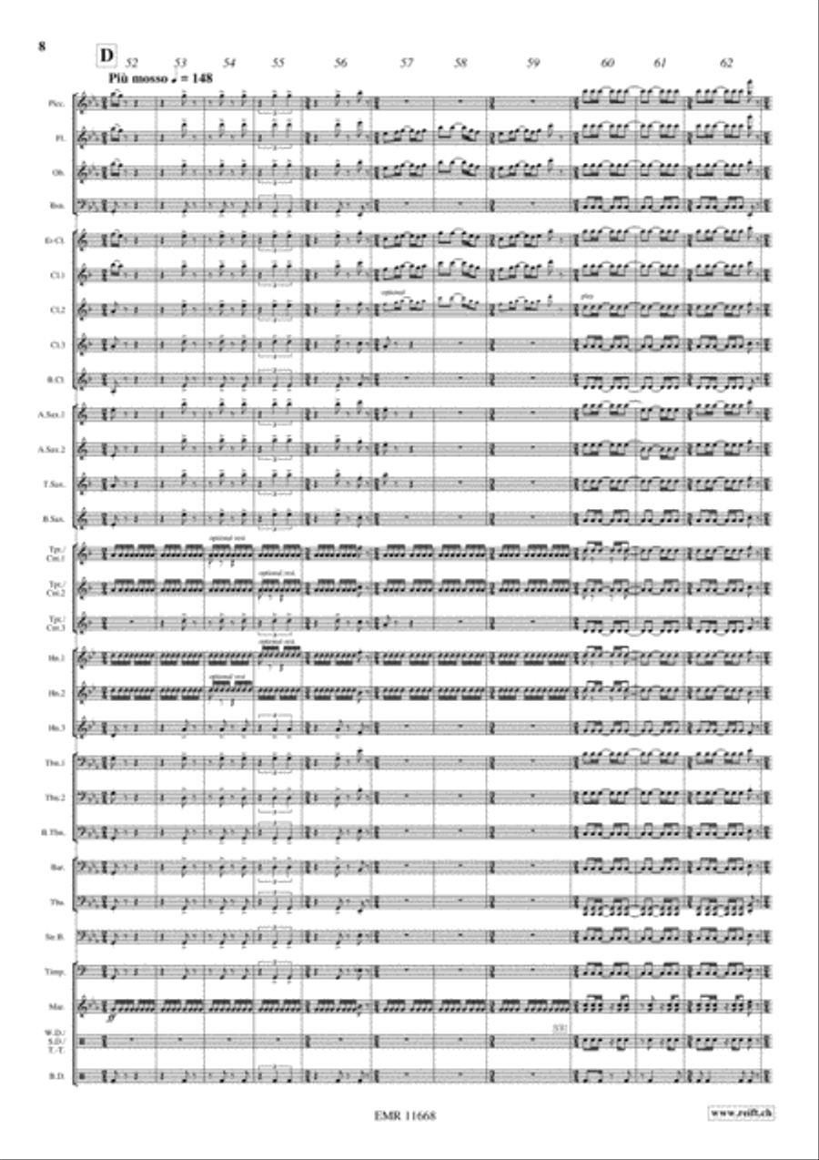 War Dance Concert Band scores gallery preview page 9