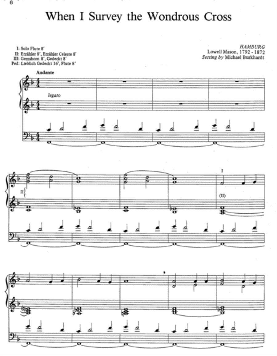 Five Lenten Hymn Improvisations Organ scores gallery preview page 3