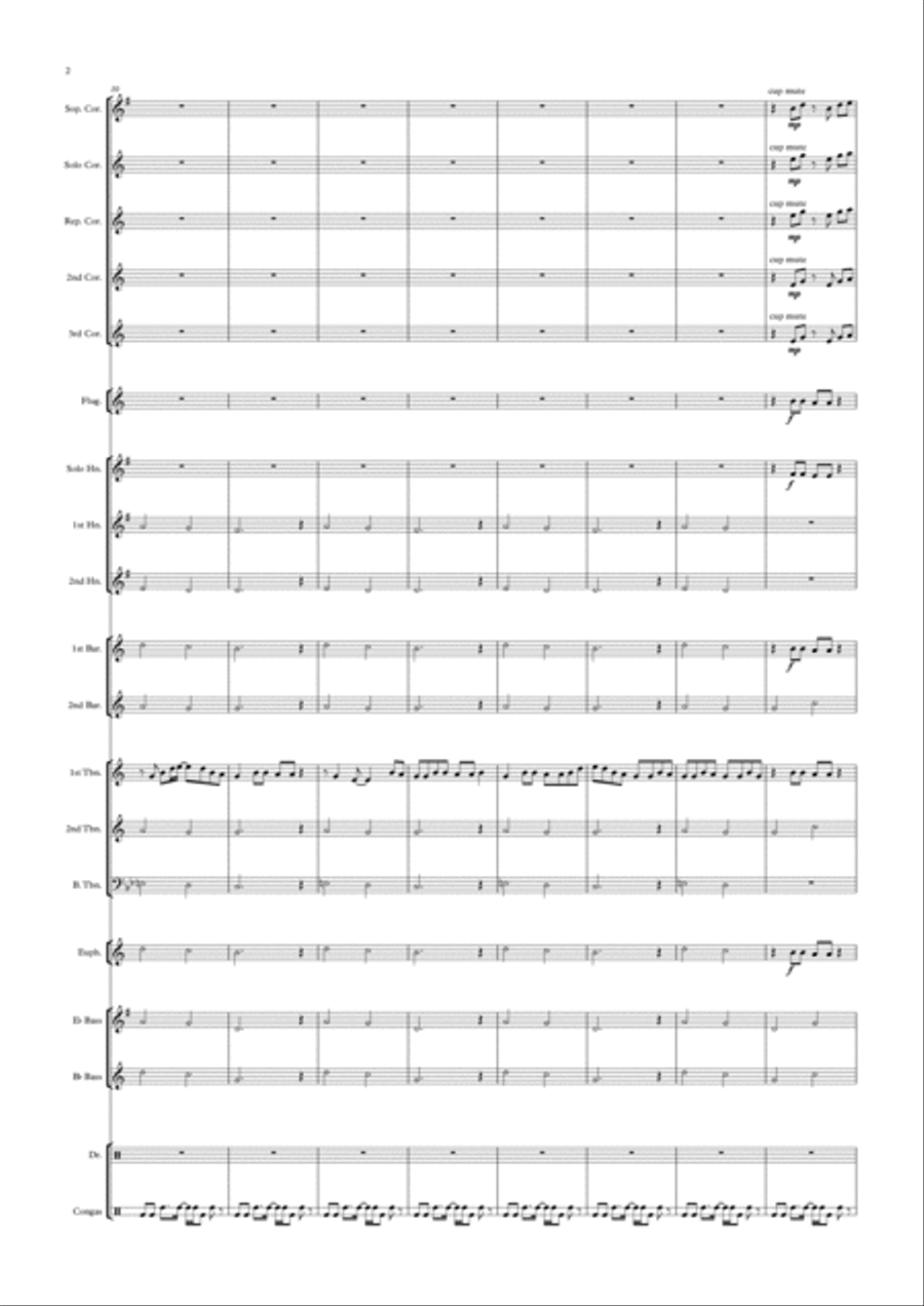 Cheerleader Cheerleader Brass Ensemble scores gallery preview page 2