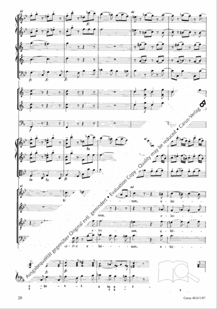 Missa solemnis in B Missa solemnis in B 4-Part scores gallery preview page 21