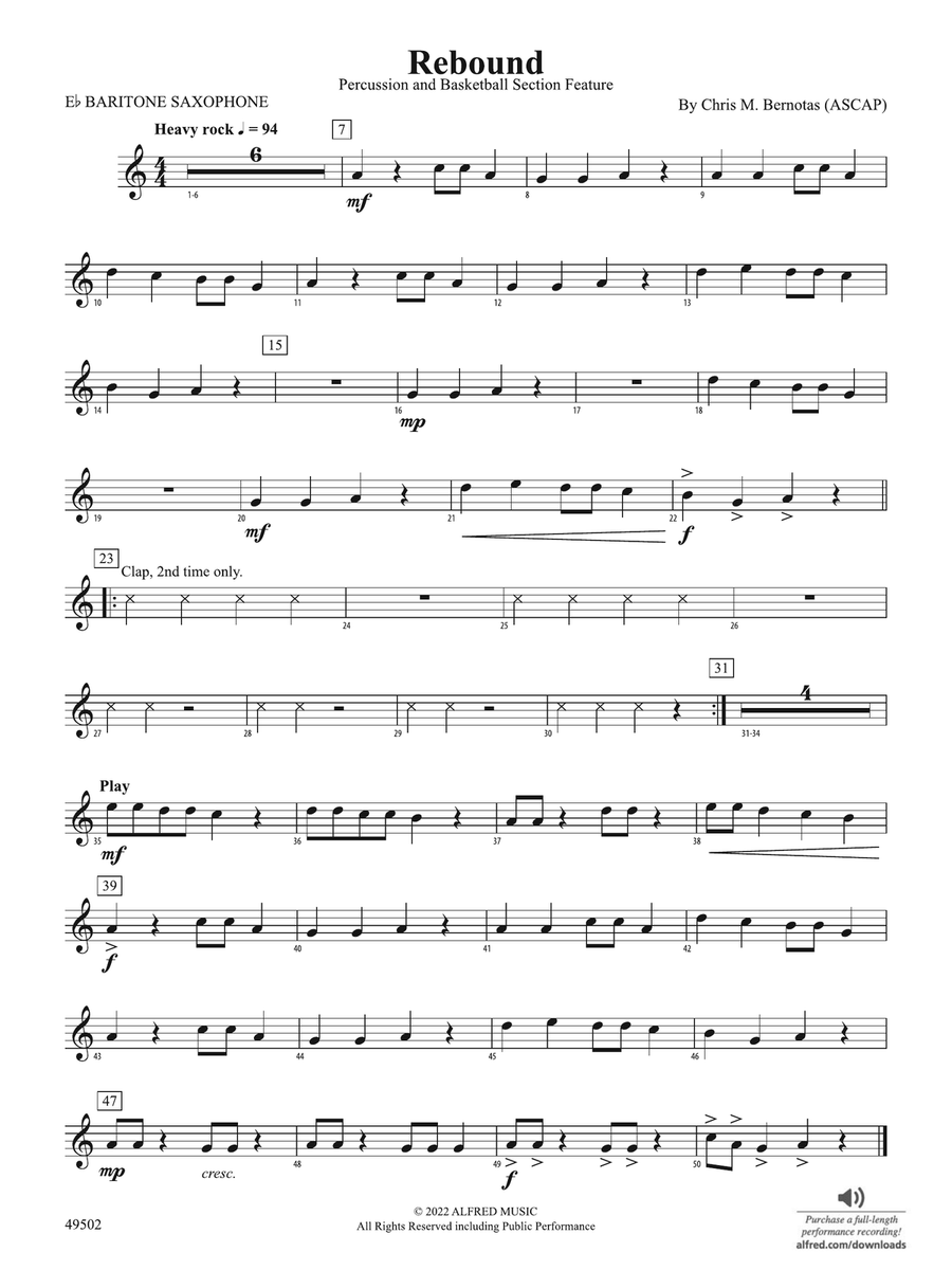 Rebound: E-flat Baritone Saxophone