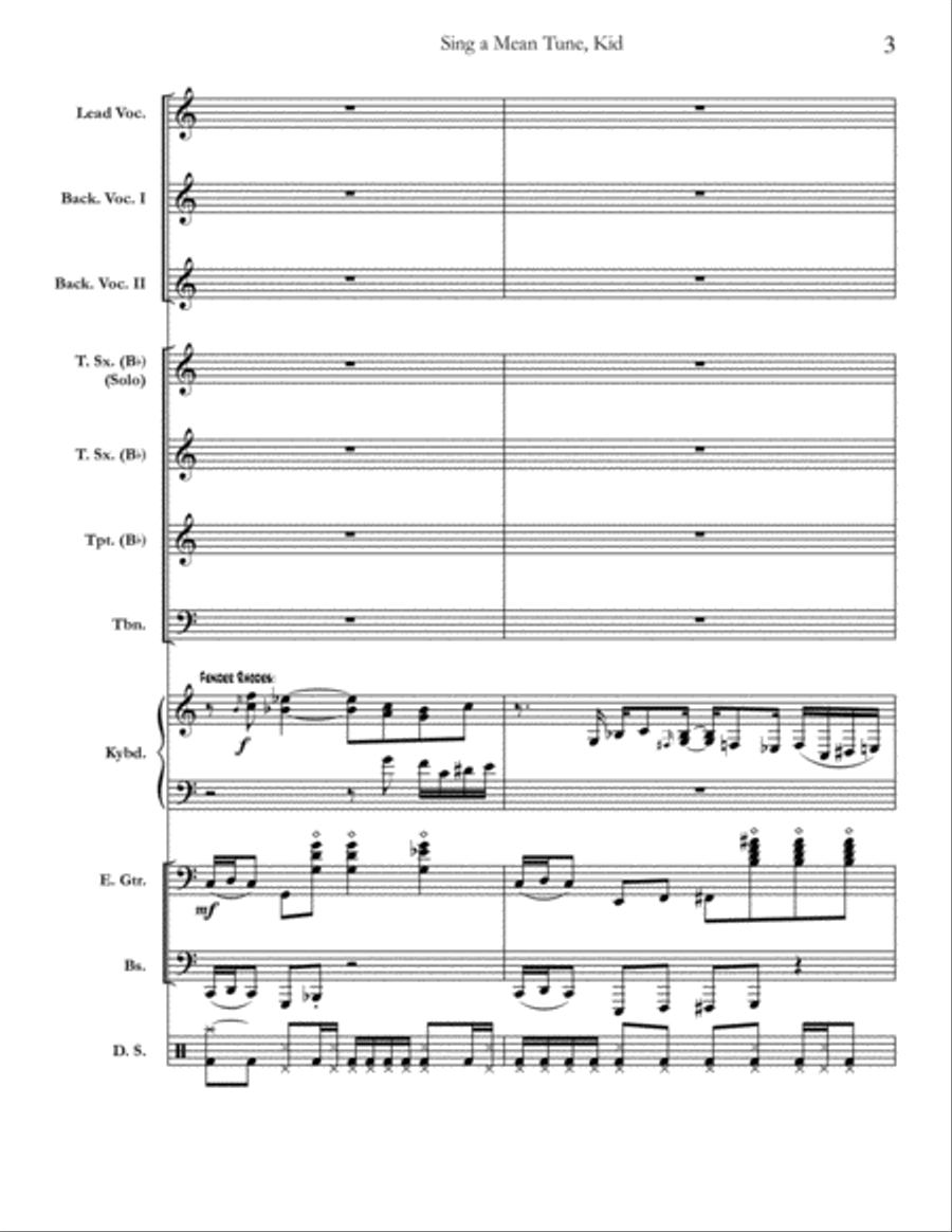Sing A Mean Tune, Kid Small Ensemble scores gallery preview page 3
