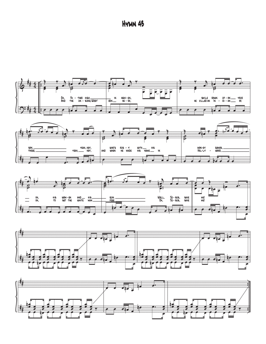 Hymn #43 Hymn #43 Voice scores gallery preview page 1