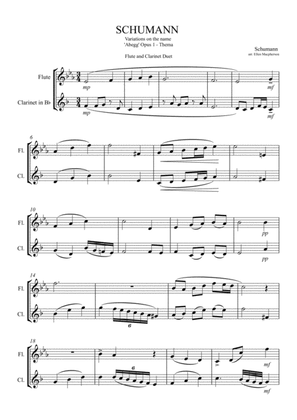 Schumann Flute and Clarinet Duet
