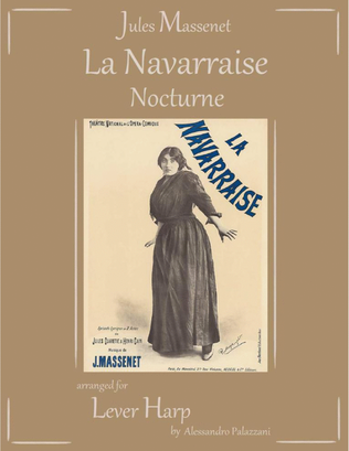 Book cover for Nocturne from La Navarraise - for lever harp
