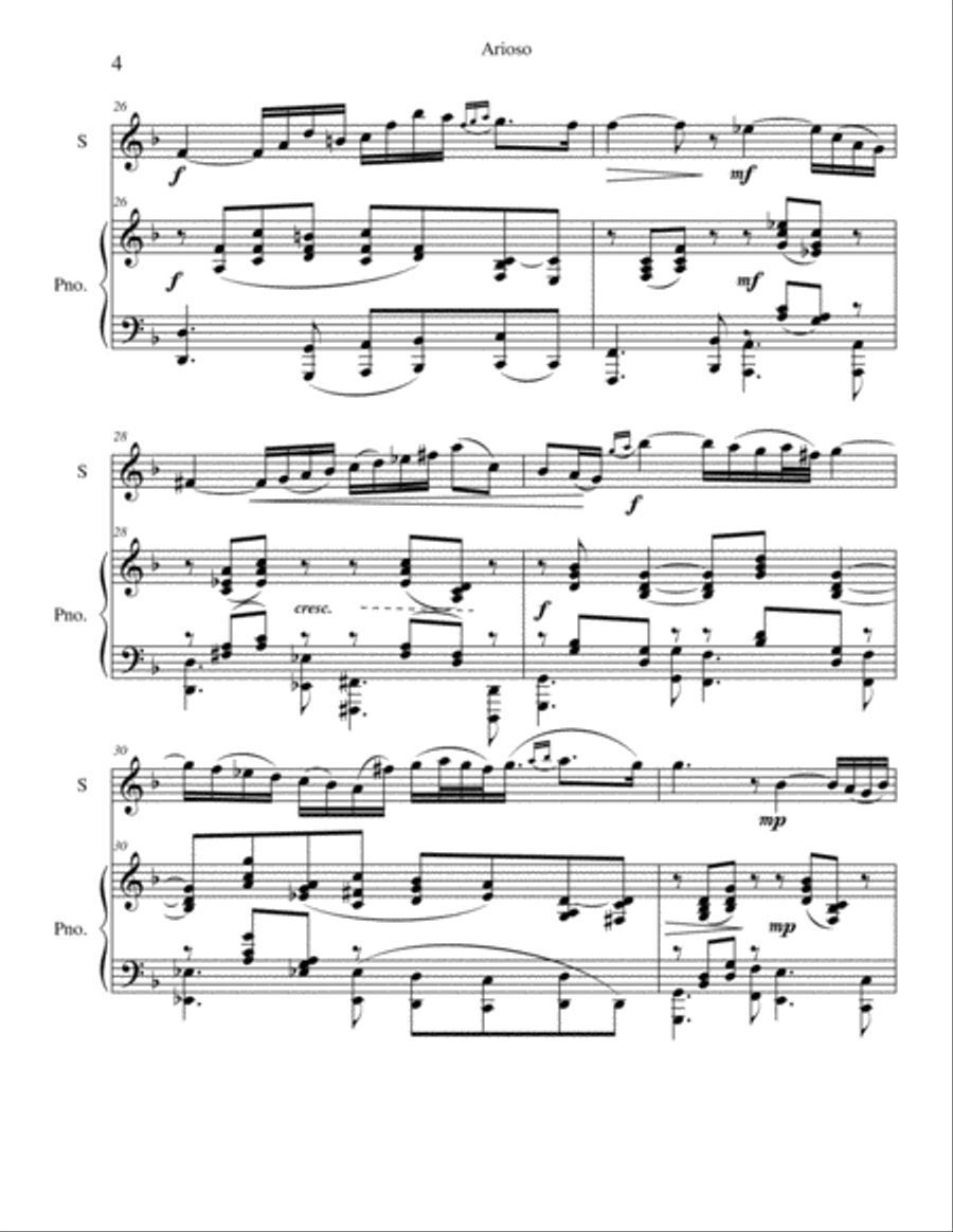 Arioso Piano scores gallery preview page 4