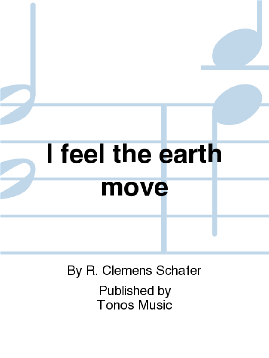 Book cover for I feel the earth move