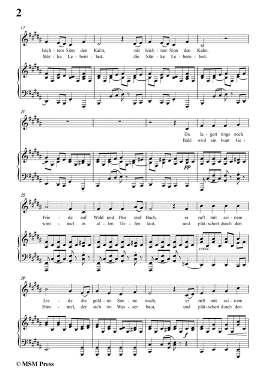 Schubert-Fischerweise,in B Major,Op.96,No.4,for Voice and Piano image number null