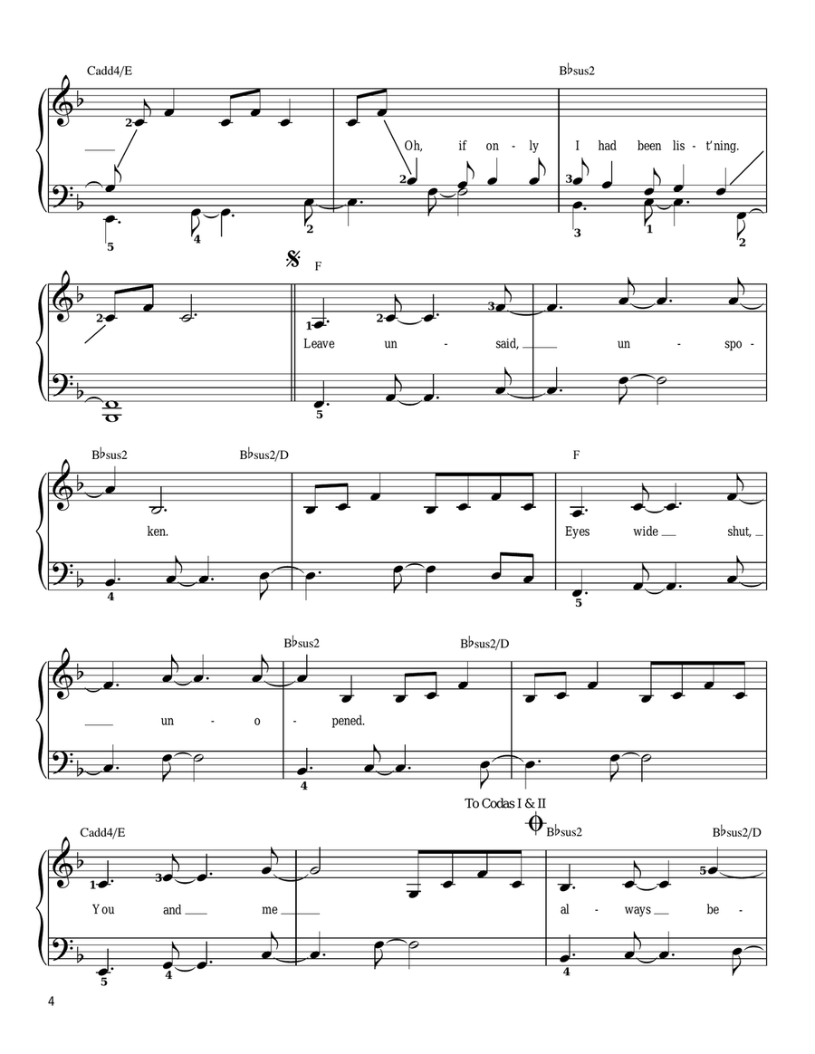 Between The Lines Easy Piano scores gallery preview page 4