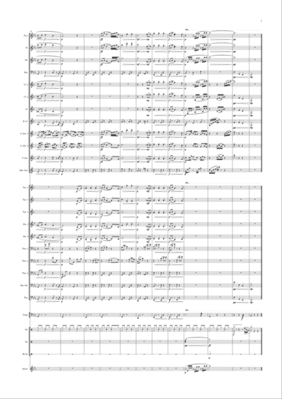 Rain Dust (n. The smell or earth after rain.) Concert Band scores gallery preview page 6