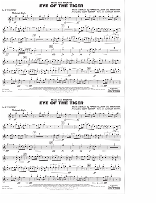 Book cover for Eye Of The Tiger (arr. Scott Boerma) - 1st Bb Trumpet