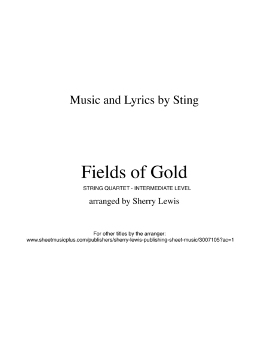 Fields Of Gold String Quartet scores gallery preview page 2