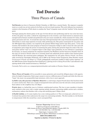 Book cover for Three Pieces of Canada