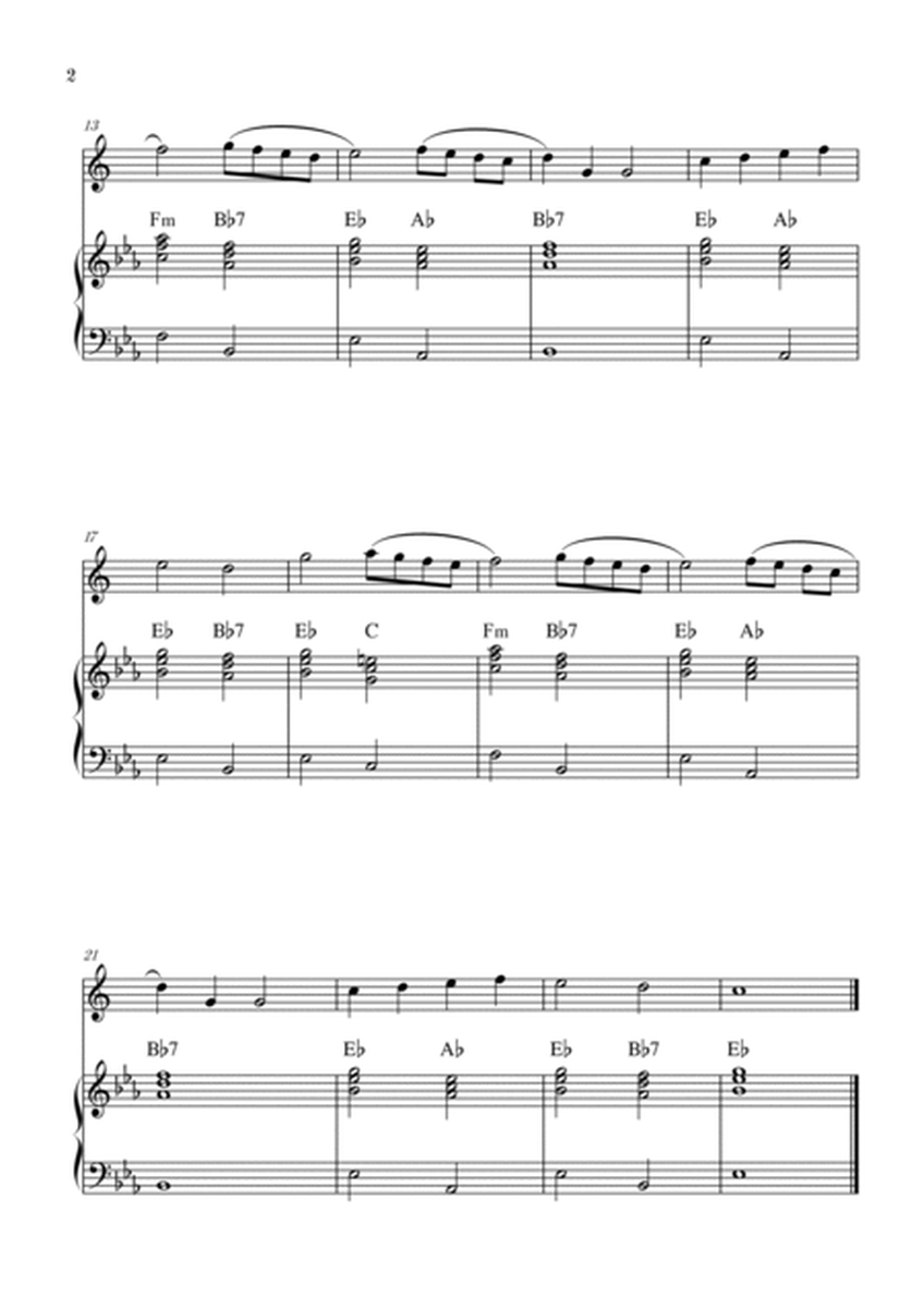 Angels We Have Heard on High | Christmas song | alto sax | easy beginner | Chords image number null