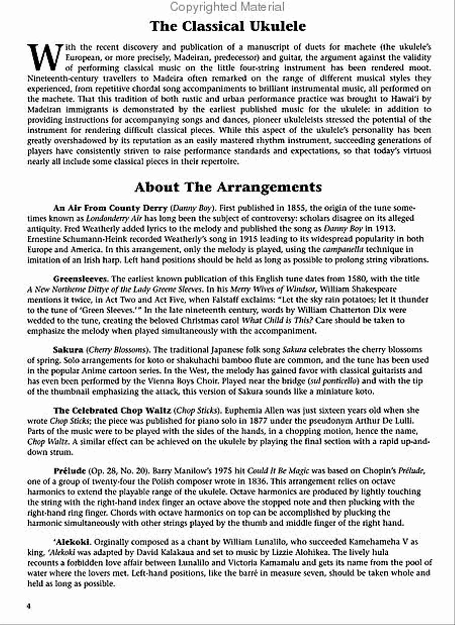 John King - The Classical Ukulele Acoustic Guitar scores gallery preview page 2