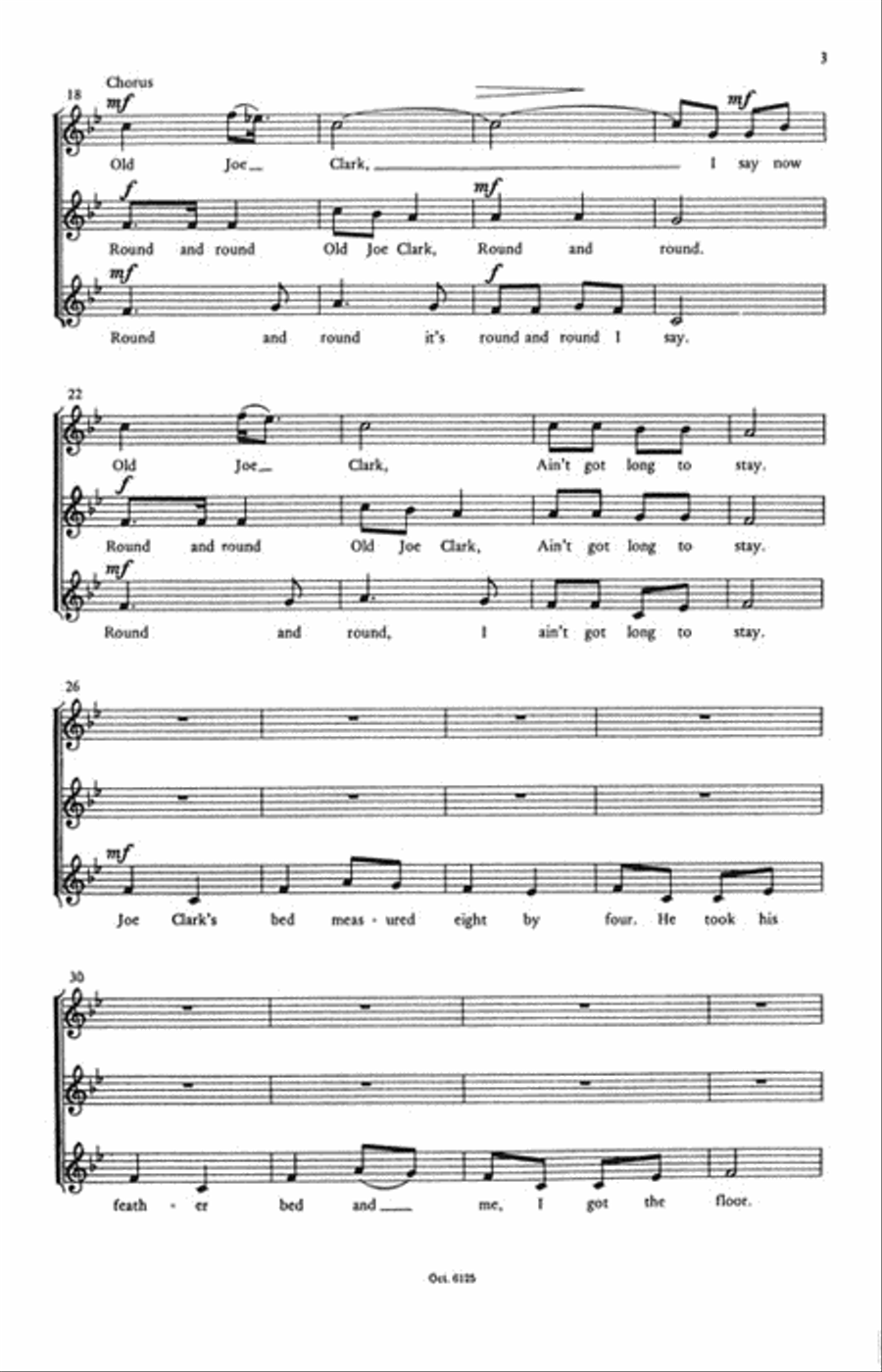Old Joe Clark SSA scores gallery preview page 3