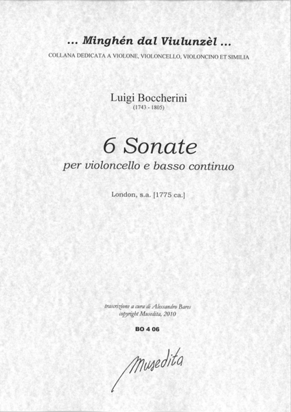 6 Sonate (London, [1775])