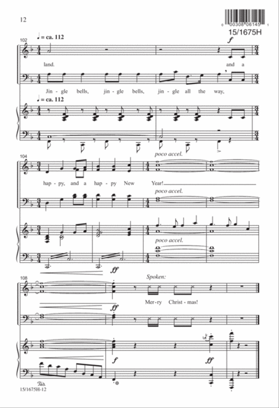 Christmas...In About Three Minutes 4-Part scores gallery preview page 13