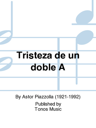 Book cover for Tristeza de un doble A