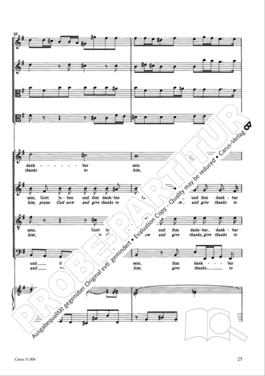 Christ lay in death's cold prison (Christ lag in Todesbanden) 4-Part scores gallery preview page 26