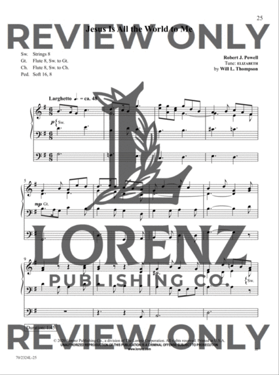 The Sacred Organ Library, Vol. 10 Organ Solo scores gallery preview page 9