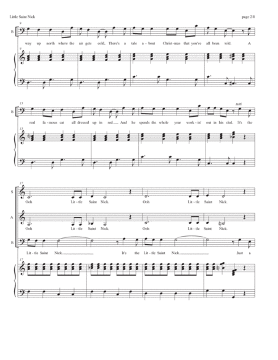 Little Saint Nick 3-Part scores gallery preview page 2