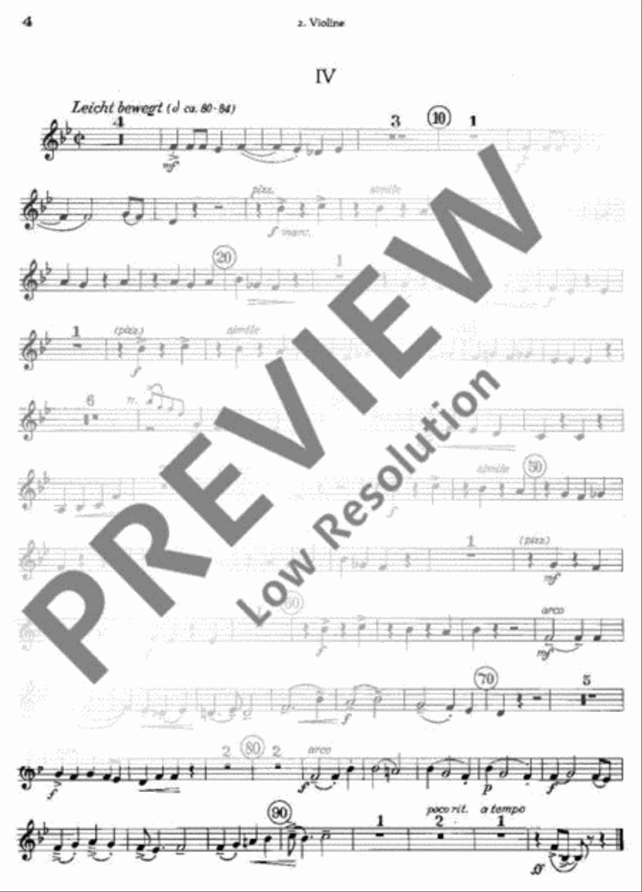 Tanzlieder-Kantate Violin scores gallery preview page 4