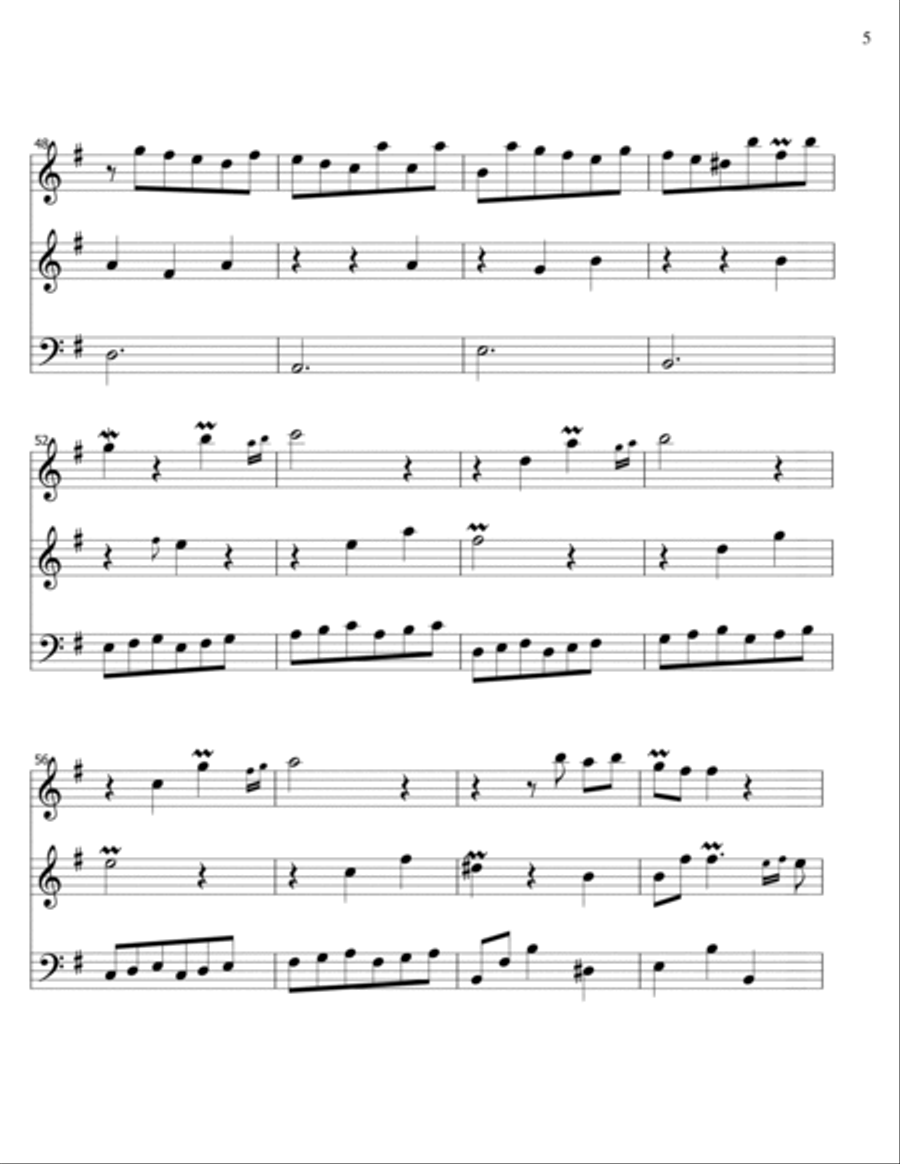 Corant - trio- violin/oboe/cello Small Ensemble scores gallery preview page 5