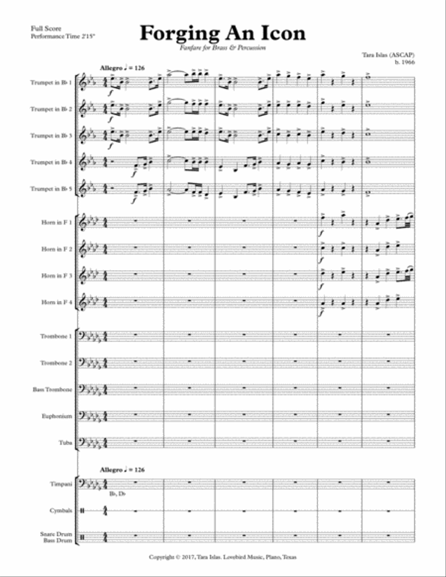 Forging An Icon Brass Ensemble scores gallery preview page 2