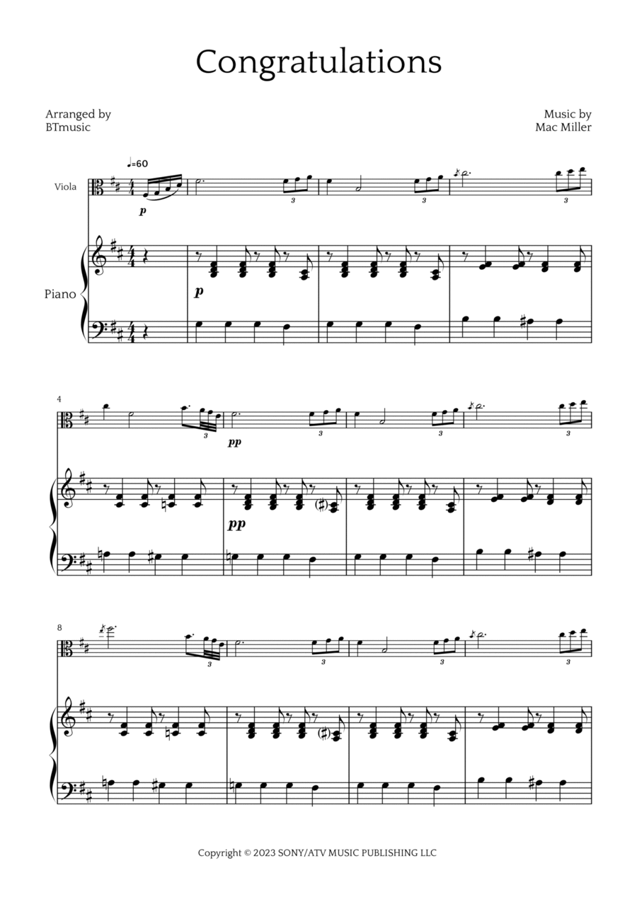 Congratulations Chamber Music scores gallery preview page 1