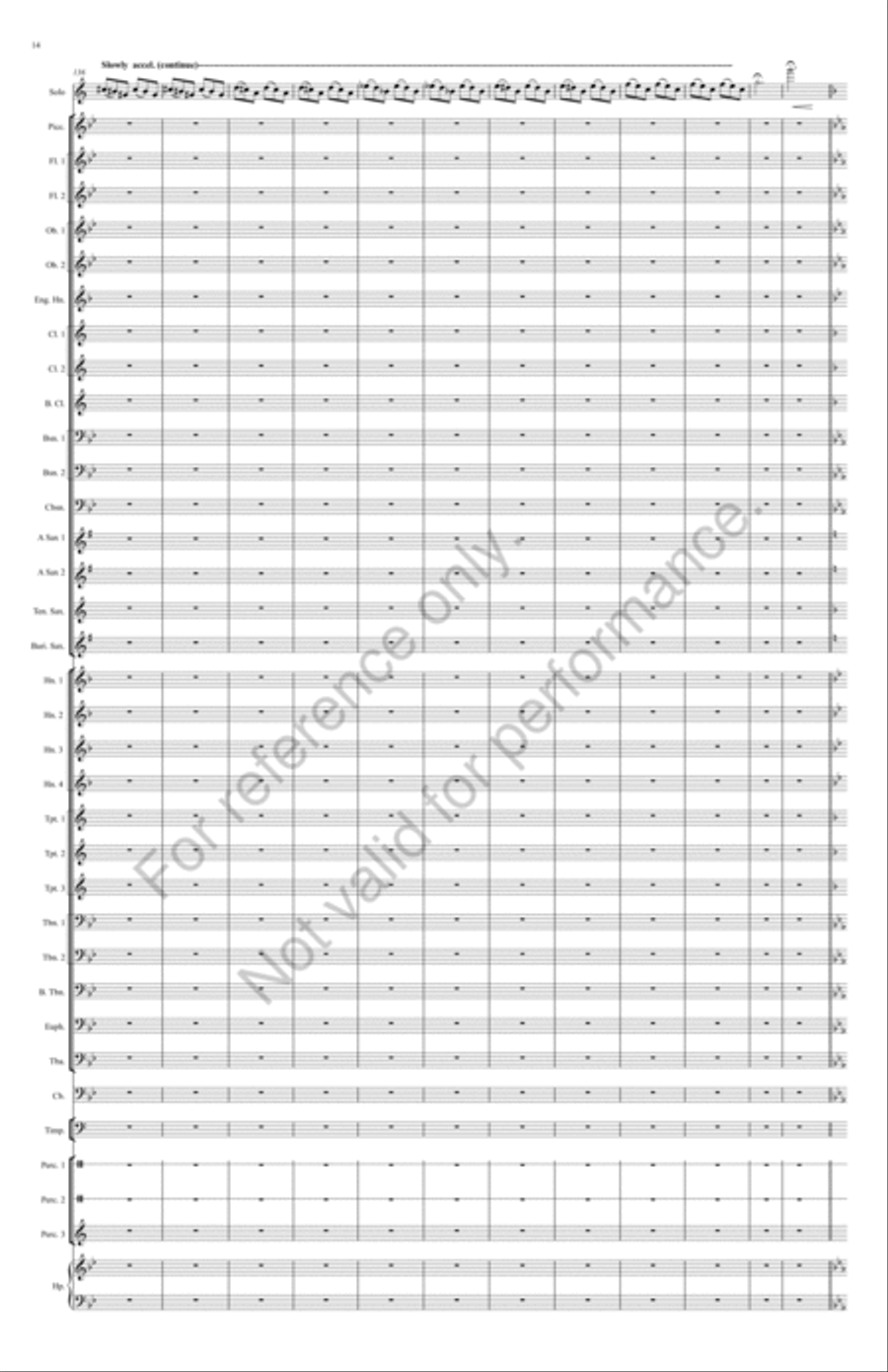 Shenandoah Fantasy Concert Band scores gallery preview page 15