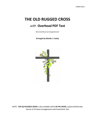 THE OLD RUGGED CROSS with Overhead PDF Text