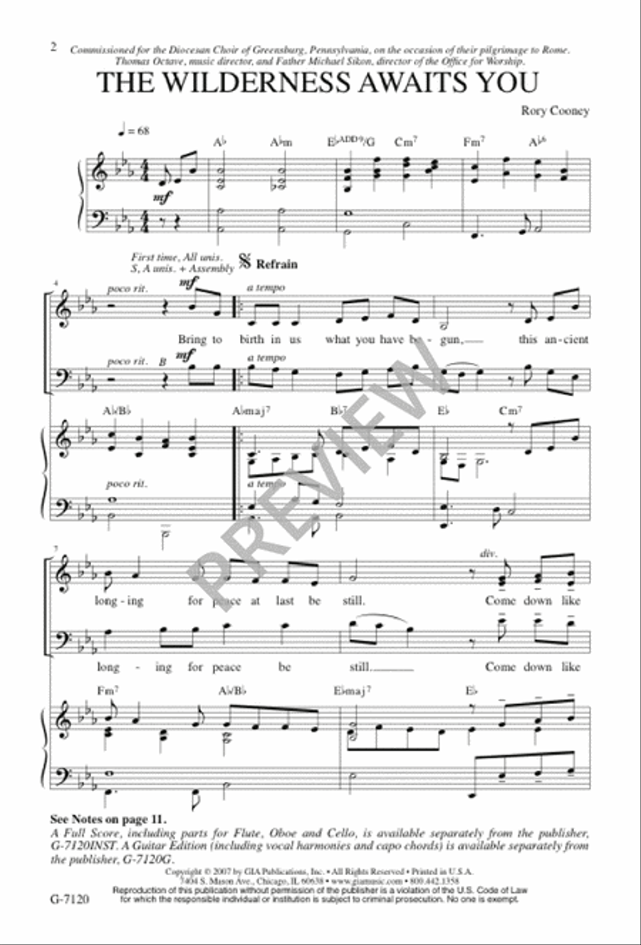 The Wilderness Awaits You 3-Part scores gallery preview page 2