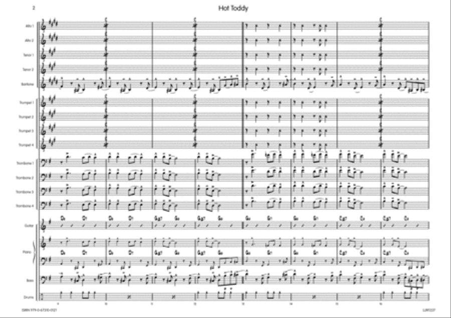 Hot Toddy Hot Toddy Big Band scores gallery preview page 3