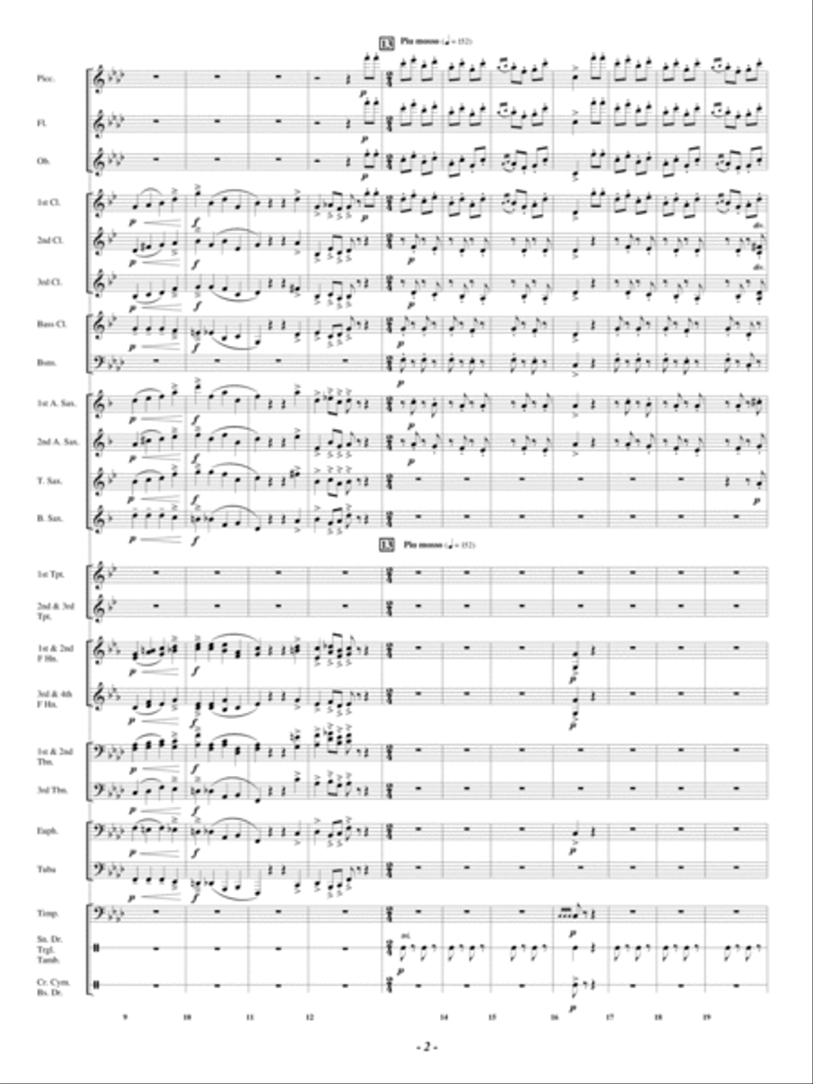 Danza Brilliante Concert Band scores gallery preview page 3