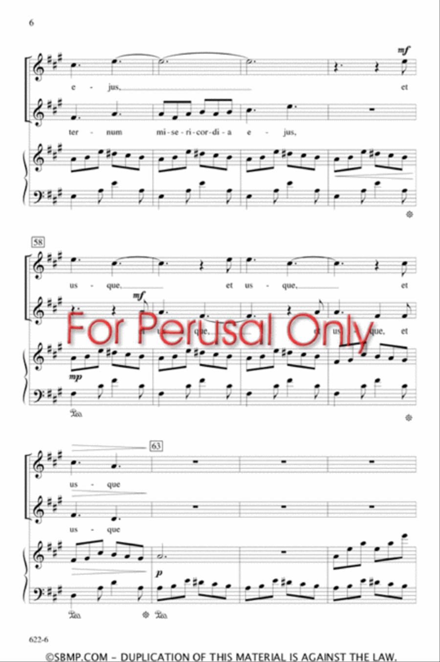 Jubilate Deo - SSA Octavo SSA scores gallery preview page 6