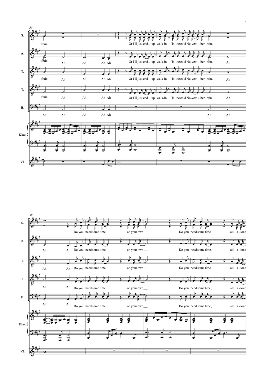 November Rain November Rain Divisi scores gallery preview page 5