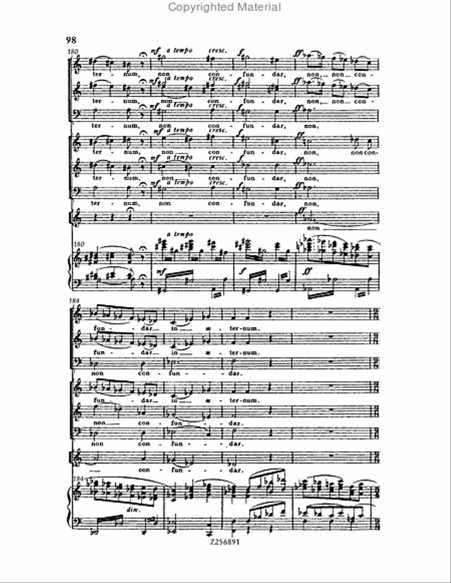 Te Deum, H 118 Choir scores gallery preview page 98