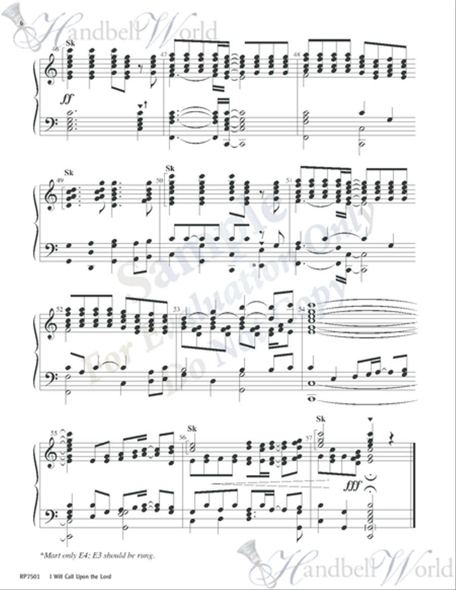 I Will Call Upon the Lord 5-Octaves scores gallery preview page 5