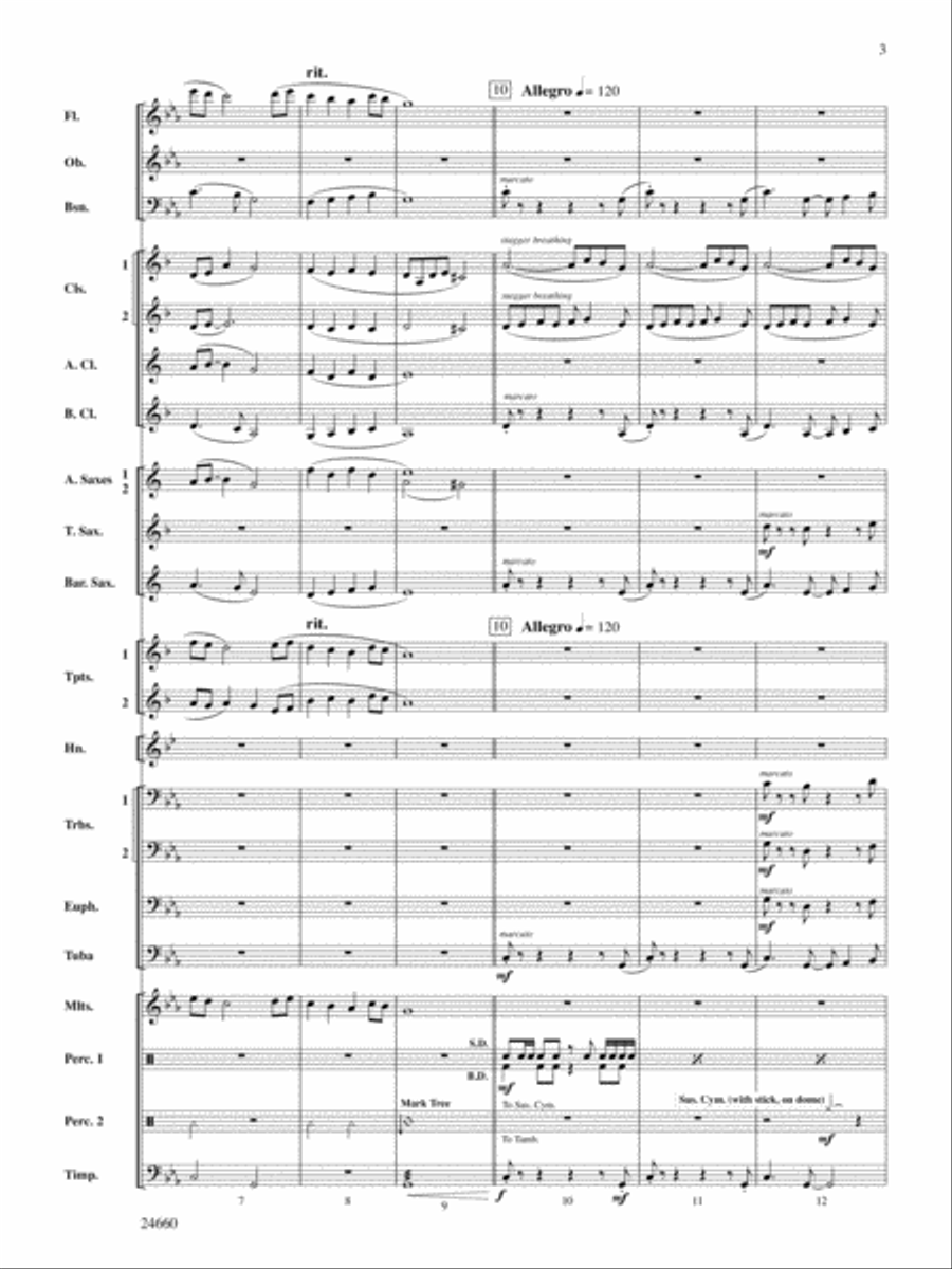 Manassas Junction: Score Manassas Junction: Score Concert Band scores gallery preview page 3
