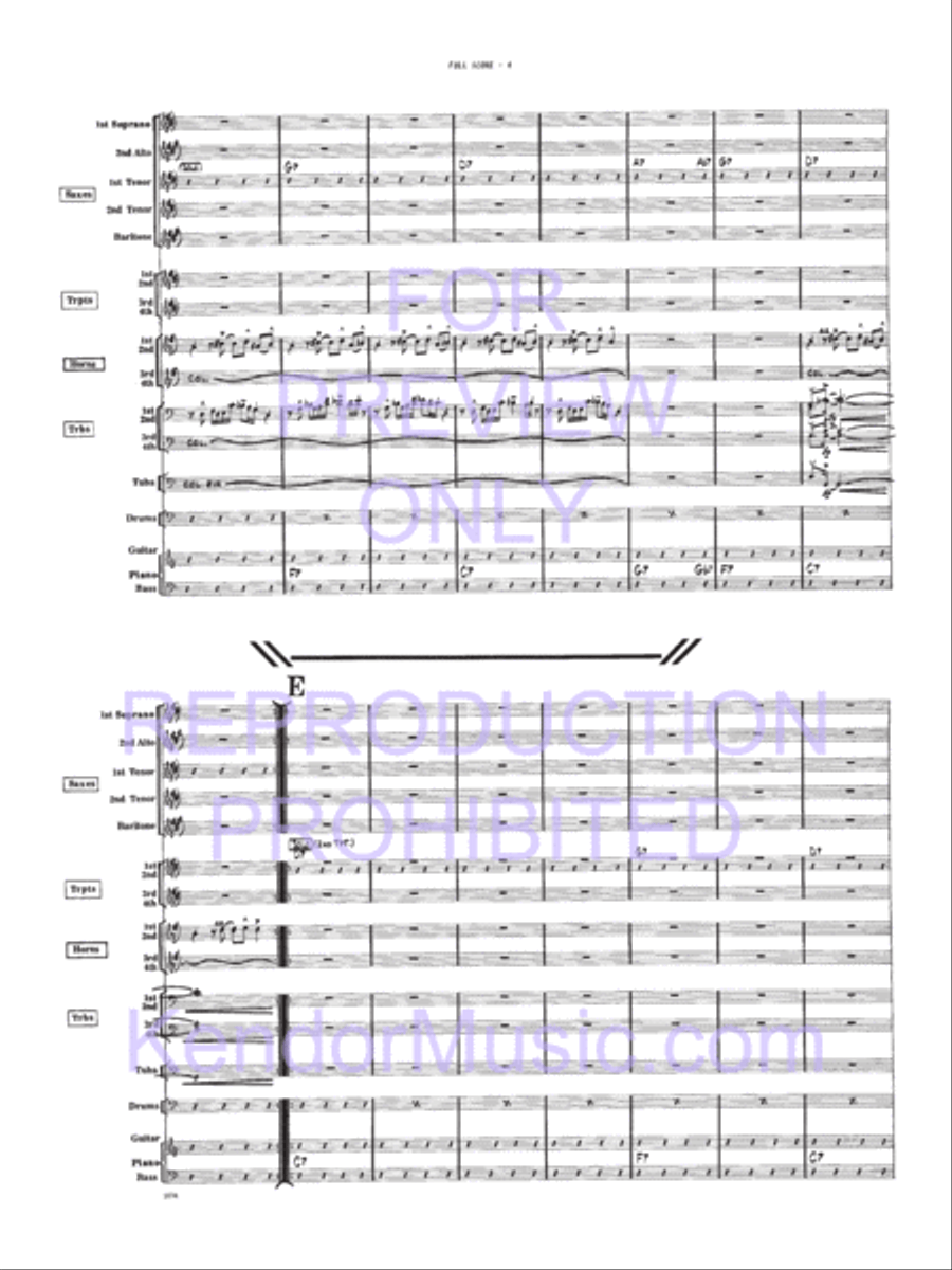 Greetings And Salutations Jazz Ensemble scores gallery preview page 5