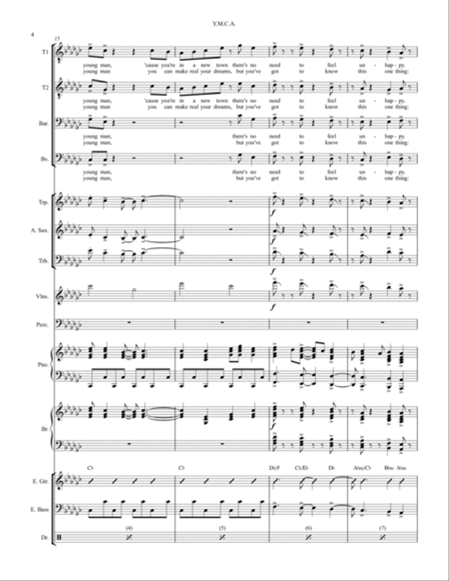 Y.m.c.a. Large Ensemble scores gallery preview page 4