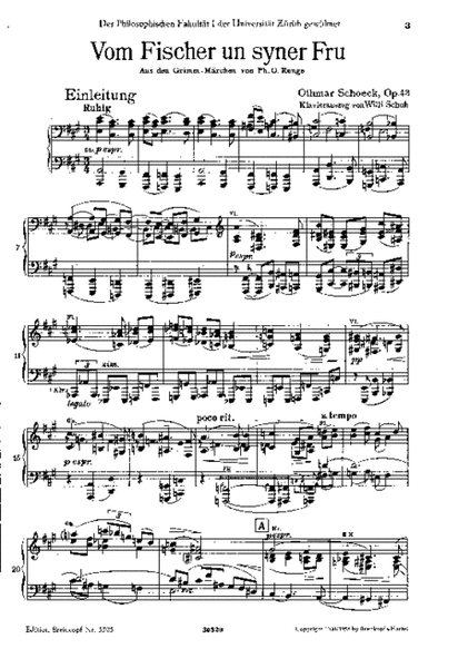 Vom Fischer un syner Fru Op. 43