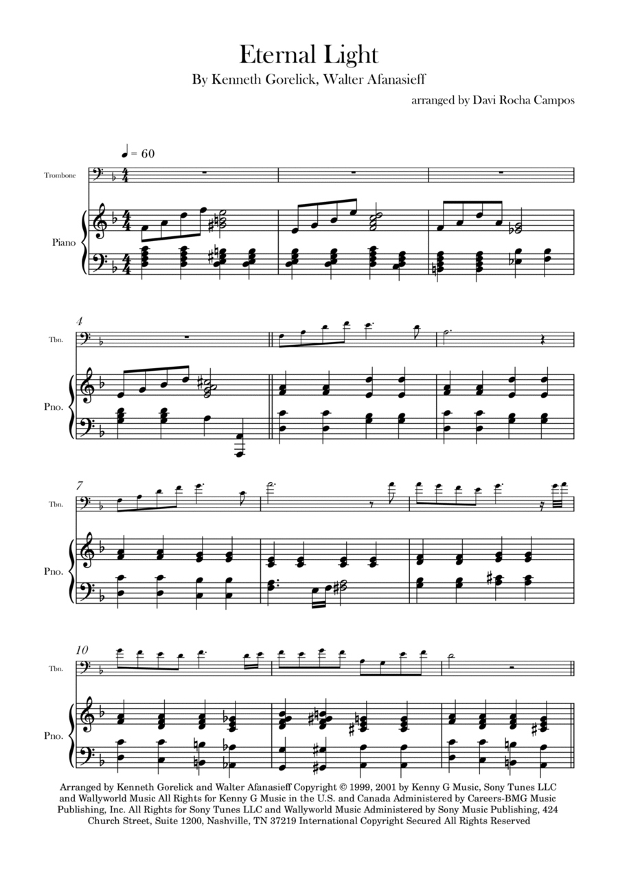 Eternal Light Eternal Light Chamber Music scores gallery preview page 1