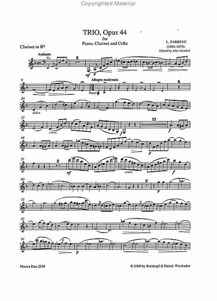 Trio in E flat major Op. 44