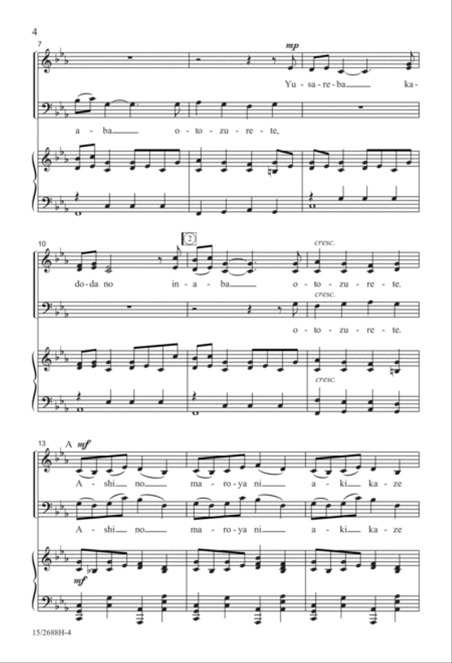 Autumn Night (Yusareba) 3-Part scores gallery preview page 5