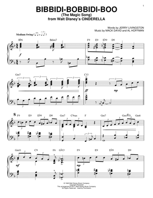 Bibbidi-Bobbidi-Boo (The Magic Song) (from Cinderella) [Jazz version] (arr. Brent Edstrom)