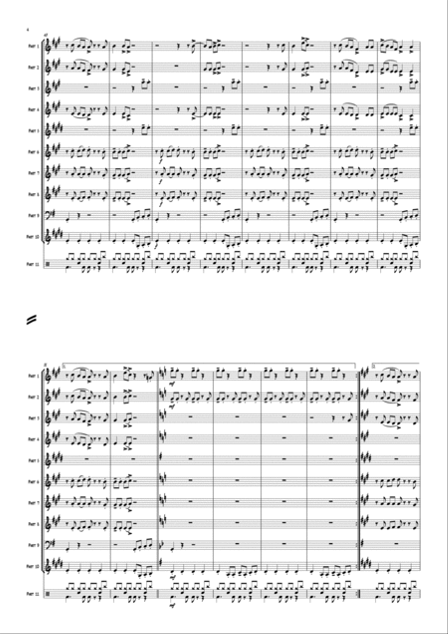 Jump (for My Love) Small Ensemble scores gallery preview page 6