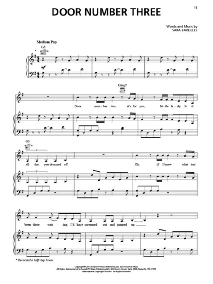 Sara Bareilles – What's Inside: Songs from Waitress Piano, Vocal, Guitar scores gallery preview page 5